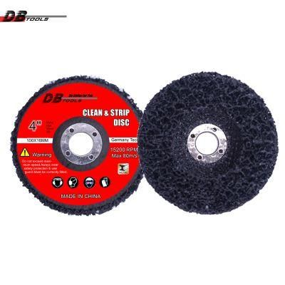 4&quot; 100mm Clean and Strip Disc Grinding Wheel Sanding Pad for Remove Paint Vessel Type27/29 Fiber Glass Backing 5/8&quot; Arbor 16mm