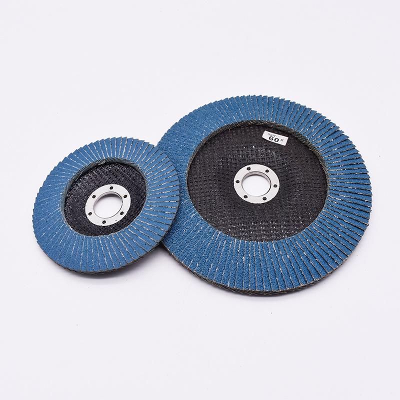5′′ 125mm Wholesale Price High Quality Grit 60 Abrasive Tools Zirconia Flap Disc for Angle Grinder Use Metal Grinding Polishing