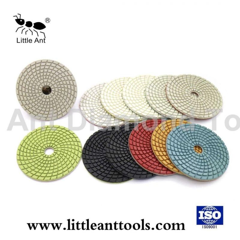 White Diamond Tools Flexible Wet Polishing Pads for Concrete