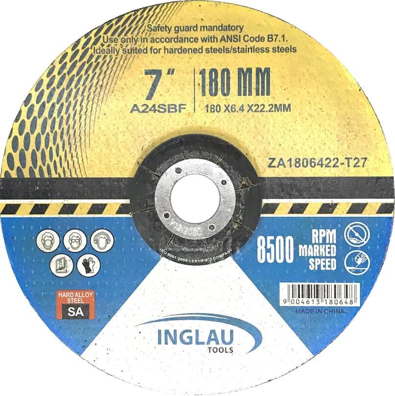 230X6.4X22.2mm Depressed Center Grinding Wheels