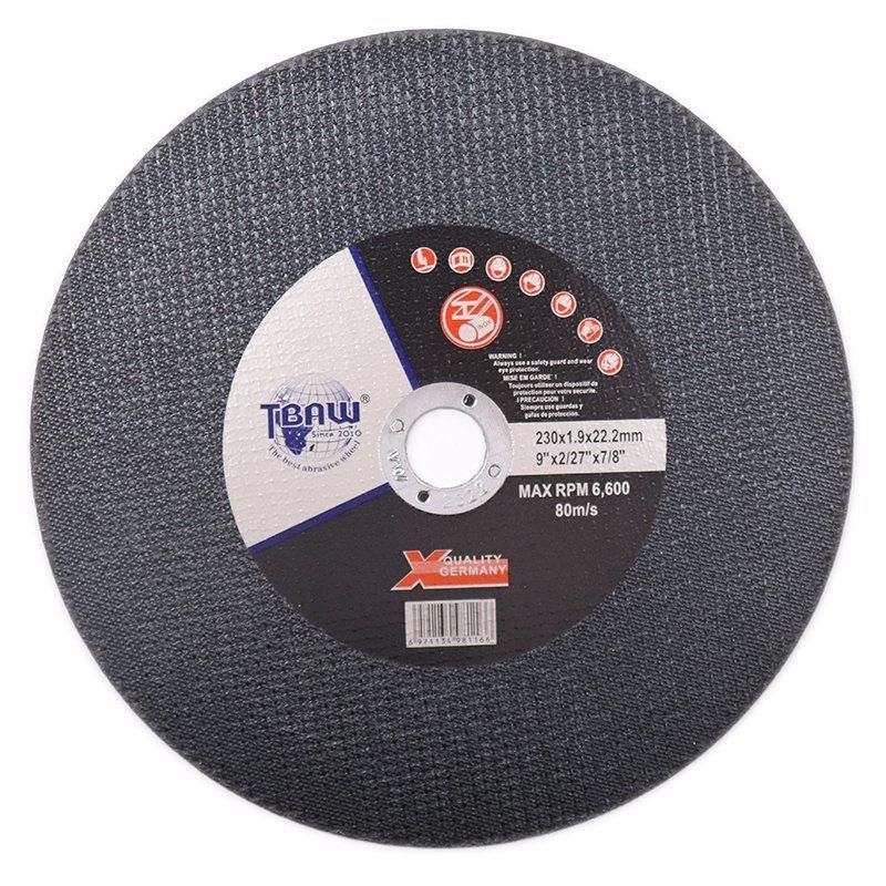 Stainless Steel Cutting Wheel 9inch Abrasive Wheel OEM Factory 230X1.9X22