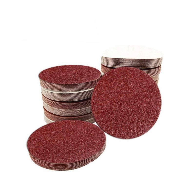 Rectangular Shape Abrasive Velcro Disc Polishing Disc Red Sanding Disc