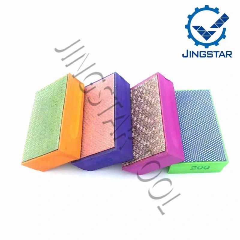 Hot Sale Pad 90*55mm Foam Backed Glass Polishing Stone Ceramic Tile Grinding Diamond Abrasive