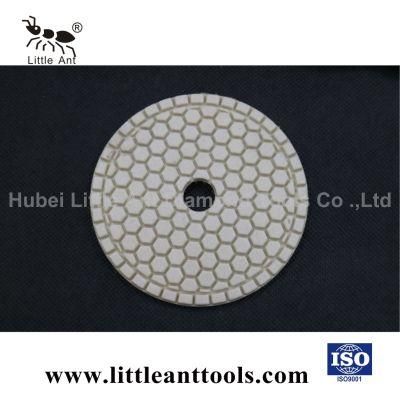 4&quot; White Diamond Wet Polishing Pad Used for Hand Polisher with Good Gloss