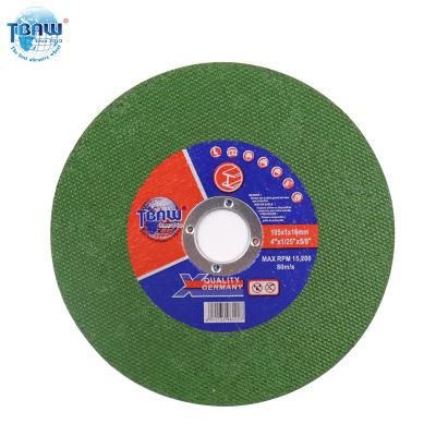 Factory OEM 105*1.0*16mm Small Size Double Nets Durable Abrasive Cutting Wheels Disc for Stainless Steel