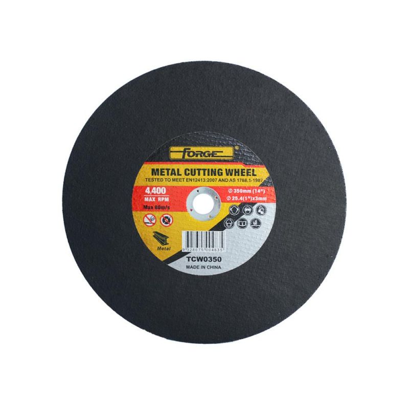 350*3*25.4mm Flat Type Cut-off Disc Cutting Wheel for Metal