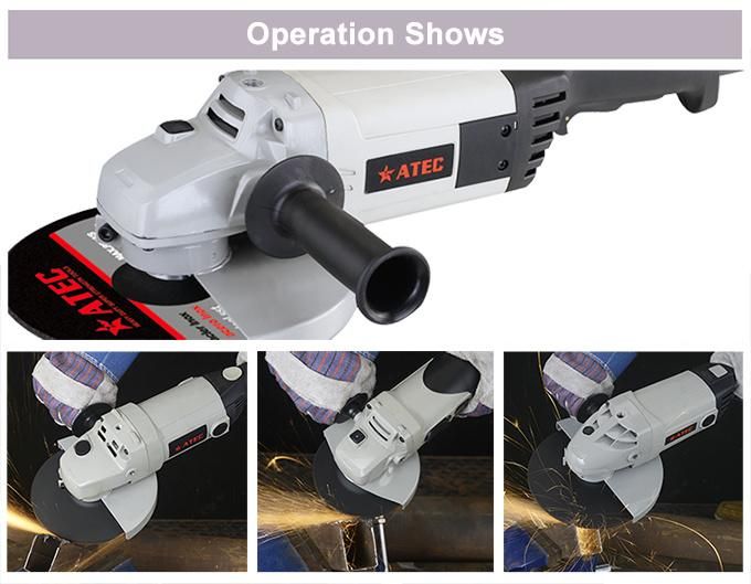 2600W 230mm portable Hand Power Tools Angle Grinder (AT8430)