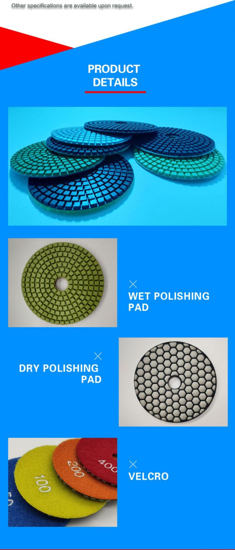 #400 High Efficiency Polishing Pad Inc for Dry Polishing