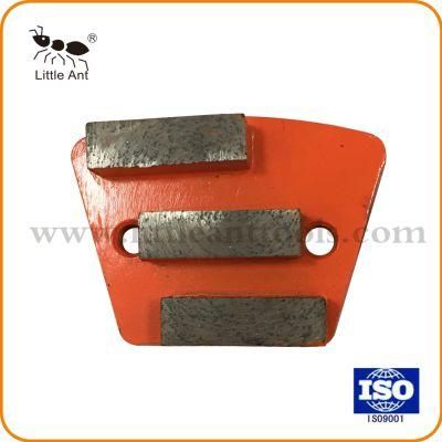3 Square Teeth Segment Grinding Flat Plate Diamond Professional Grinding Plate for Concrete.