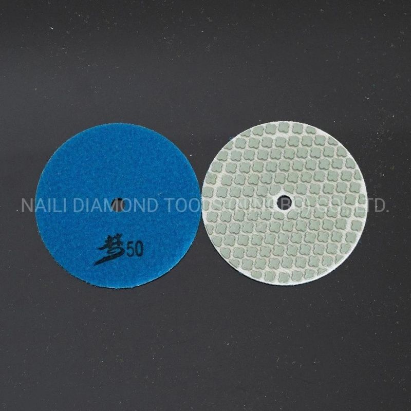 4′′ Seven Steps Resin Dry Dream Polishing Pad for Marble/ Granite