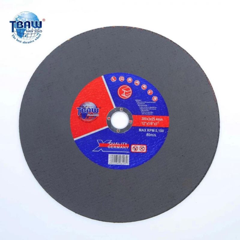 Tbaw 300X3.0X22.2mm Wuyi Factory Abrasive Cutting Wheel Cutting Disc Abrasive Cutting Disc