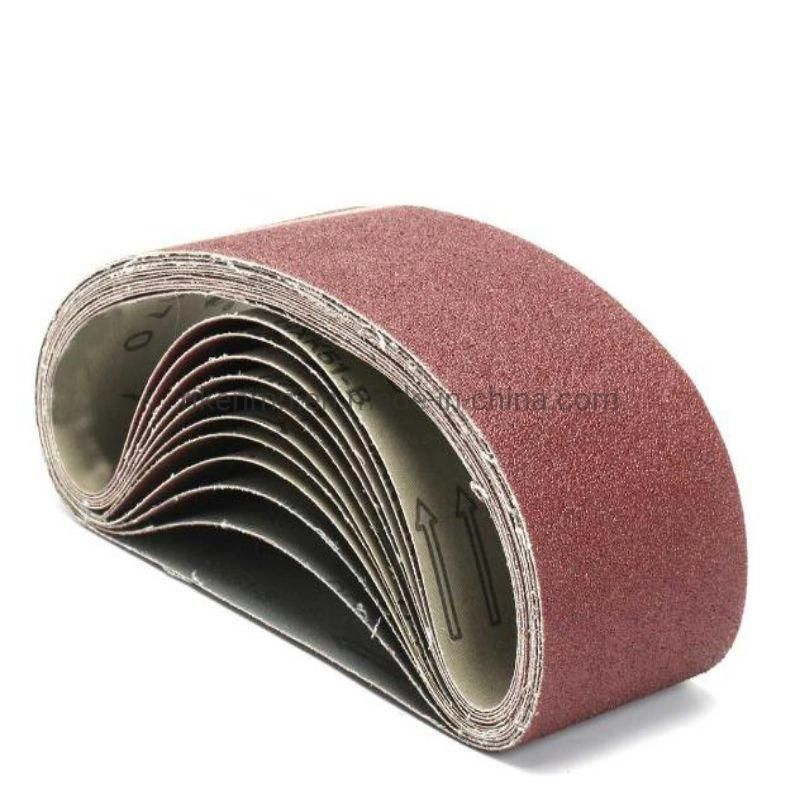 3X21 Inches (75X533mm) Aluminum Oxide Abrasive Sanding Belt for Wood Floor Cloth Sanding Belt