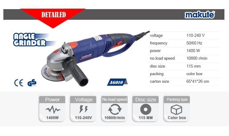 1050W Mini Electric Angle Grinder of Makute Model (AG010)