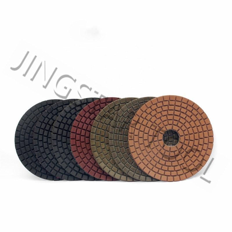 3 Inch Resin Wet Flexible Diamond Granite Tools Polishing Pads for Stone Marble Grinding