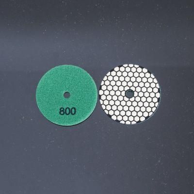 Qifeng Power Tool 7-Step 4&quot; Diamond Resin Bond Dry Grinding Polishing Pads for Granite&Marble