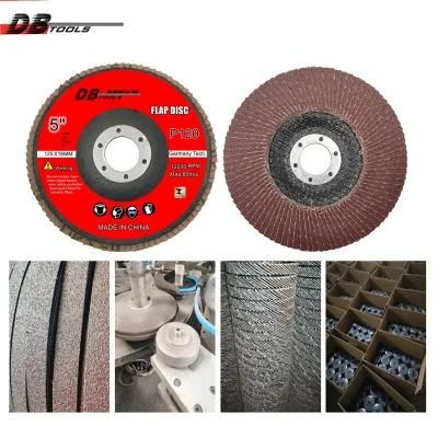 5&quot; 125mm Flap Disc Sanding Grinding Wheel 22mm Hole Premium a/O for Paint Remove Grit 120