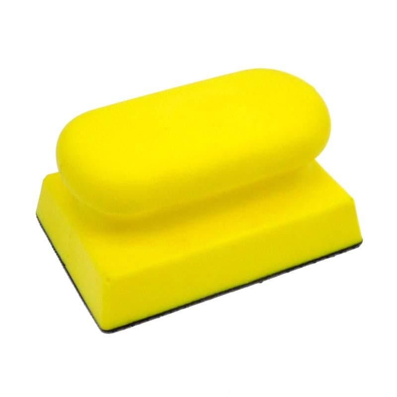 66X96mm Foam Hand Sanding Block Hand Pad Polishing Pad for Hook and Loop Disc