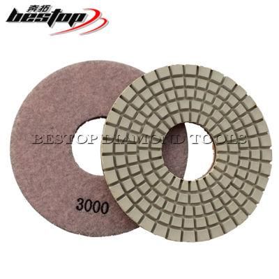D150mm Diamond Floor Dry Concrete Terrazzo Polishing Pads