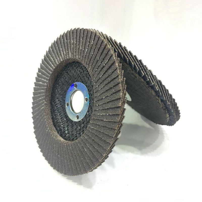 High Quality Wear-Resisting 5" Calcined Aluminium Oxide Flap Disc for Grinding Stainless Steel and Metal