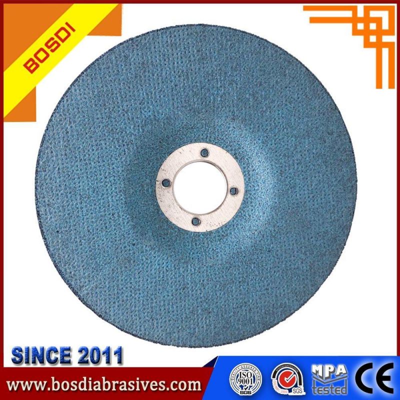 7" Bosdi Depressed Center Grinding Wheel with MPa Certificate and Grinding Metal, High Quality Like Norton, Suitable for Grinding Tools or Triangle Grinder