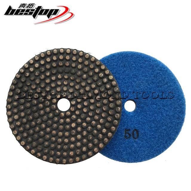 4 Inch Concrete Metal Diamond Polishing Pads with Metal Dots