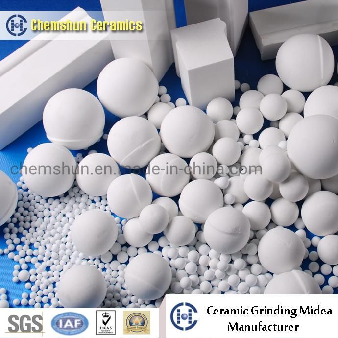 95% Alumina Ceramic Ball Media for Grinding Linstone, Quartz