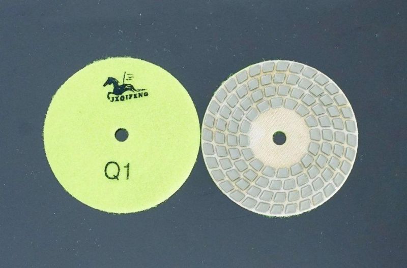 Top Manufacturer Qifeng Factory Price Power Tool 4 Steps Dry Resin Polishing Pads for Granite&Marble