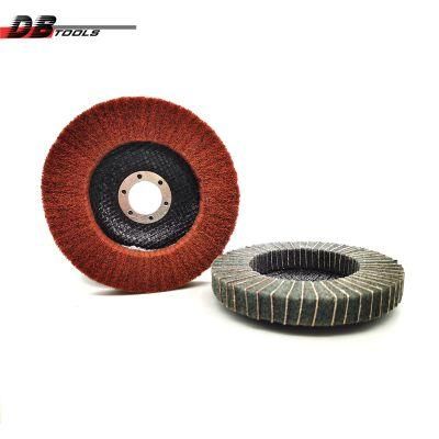 5&quot; 125mm Mop Wheel Non-Woven Disc Arbor Hole 22mm for Stainless Steel Polishing Abrasive Tools Hand Pad