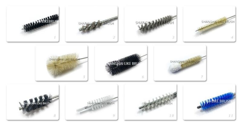 Single Stem Single Spiral Silicon Carbide Wire Tube Brushes