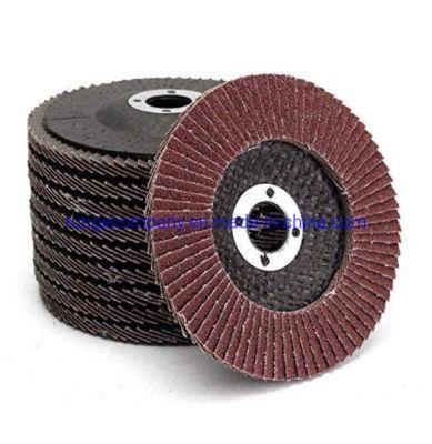 Power Tools Abrasive Grinding Wheel Aluminum Oxide Flap Disc 5inch for Surface Polishing Metals