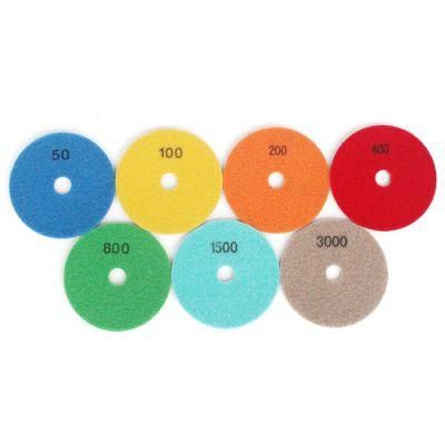 Professional Diamond Wet Flexible Polishing Pads for Stone