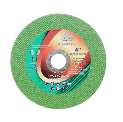 Abrasive Cutting Disc, 107X1X16mm, 1net Green, 70m/, Special for Asia Market