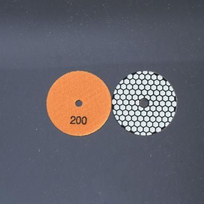 Qifeng 7 Steps 5&quot; Abrasive Tools Diamond Resin Dry Polishing Pad for Granite/Marble