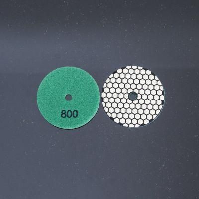 4&quot; 7-Step Super Marble Granite Abrasive Tool Diamond Dry Polishing Pads for Dry Use