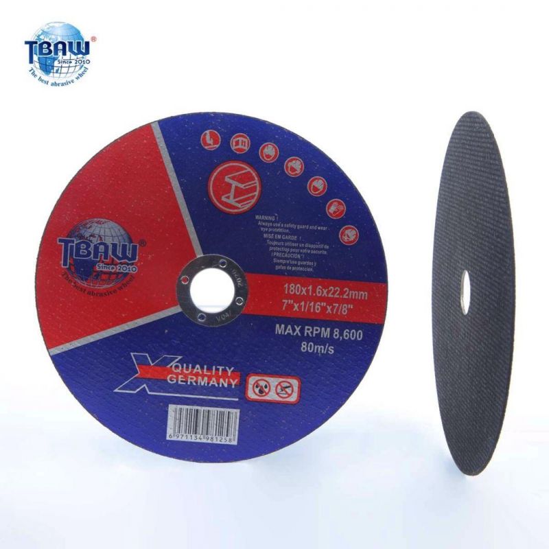 China Factory Hot Sale 180X1.6X22mm Cutting Wheel T41 Freehand Cut-off Wheels Extra-Thin Disco De Corte