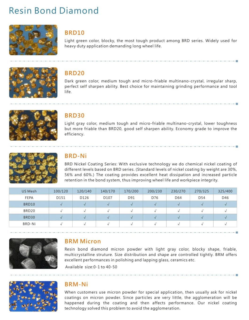 AC6 Grade Resin Bond Micron & Mesh & Coated Industrial Synthetic Diamond