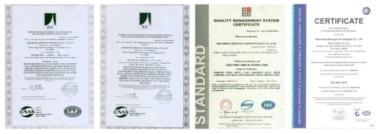 TUV ISO9001, SGS High Quality Grinding Steel Balls