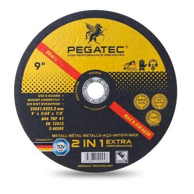 Pegatec Skilful Angle Grinder 9inch Sanding Disc Metal Inox Cutting Disc