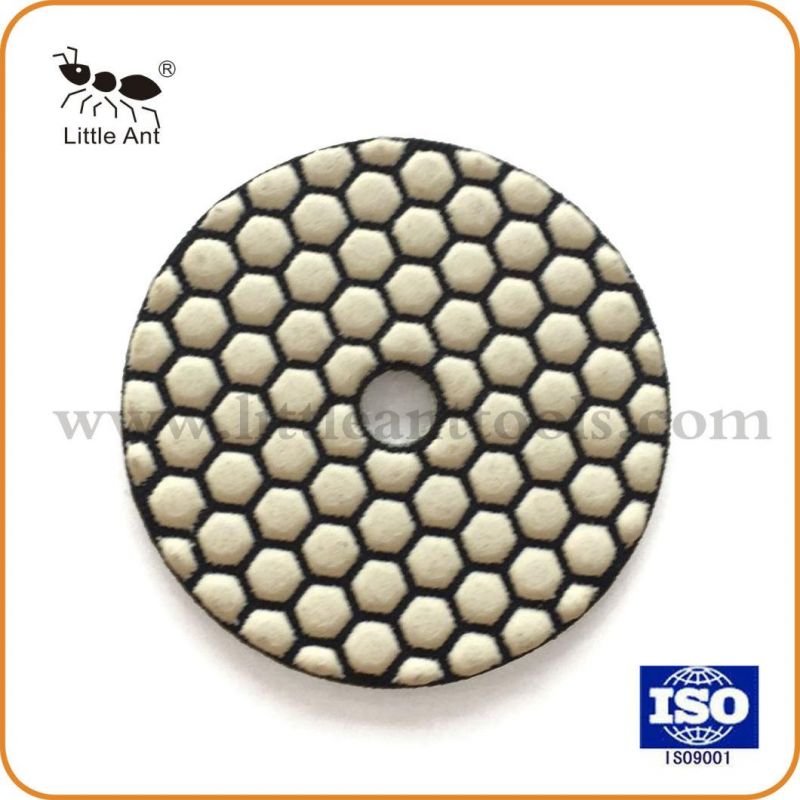 80mm, 100mm, 125mm Dry Polishing Pad 4 Inch Dry Flexible Diamond Polishing Pad