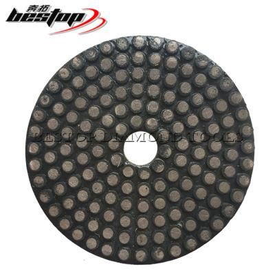 4 Inch Concrete Metal Diamond Polishing Pads with Metal Dots