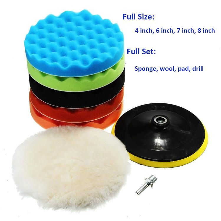 Professional Sponge Pads Kit Foam Buffing Polishing Pads