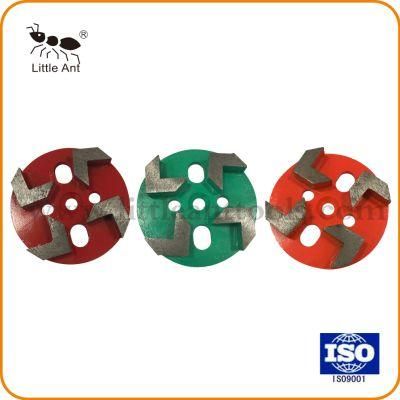 4 Teethes Diamond Tool Grinding Shoes and Plates for Concrete Floor
