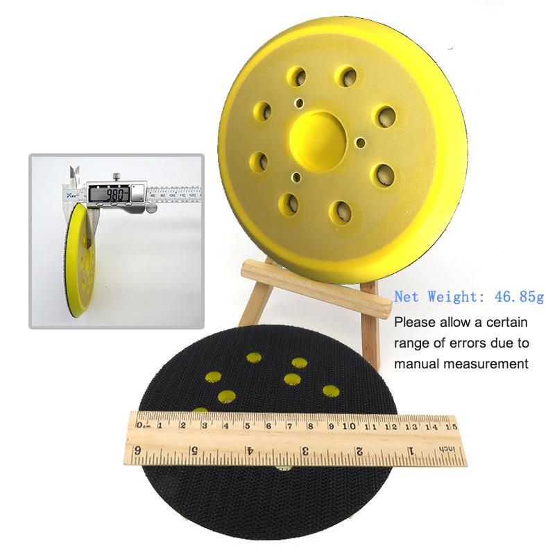 5 Inch 125mm Sanding Pad 3 Nails Sander Backing Pad for Hook and Loop Sanding Discs Power Tools Accessories