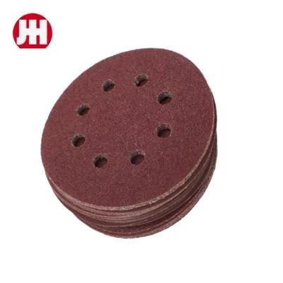 Aluminium Oxide 125mm /5&prime;&prime; Sandpaper Disc with Sticky Backing