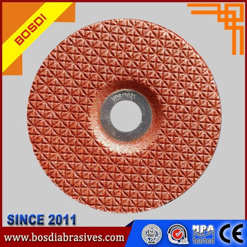 China Hot Sale T27 4"/4.5/5"/6"7"/9" Resin Flexible Grinding Wheel for Steel/Aluminium/Stone/Inox