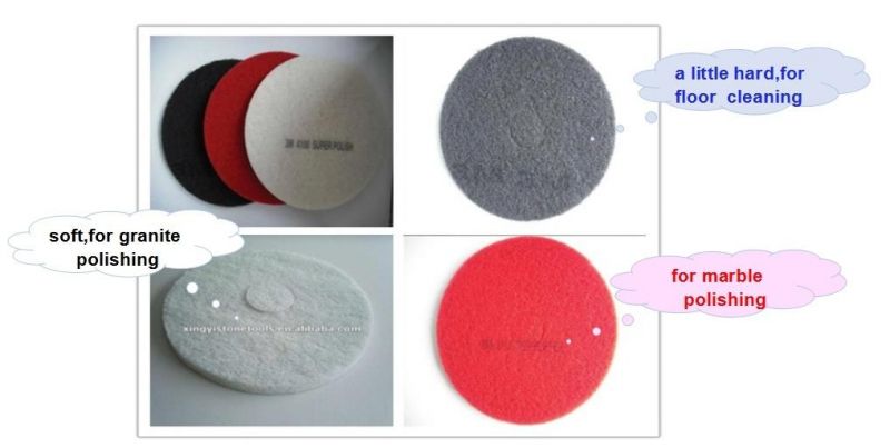 3m White 17inch Diamond Floor Polishing Pads for Granite