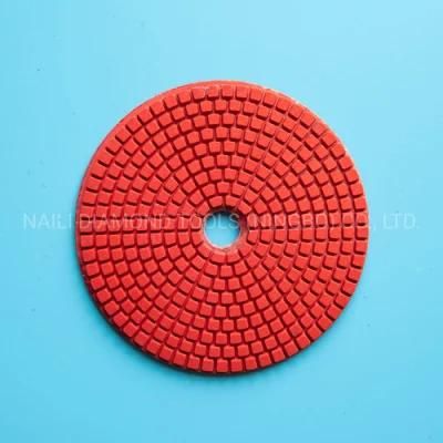 5 Inch/125mm 7 Steps Diamond Wet Polishing Pads for Stones