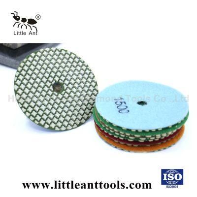 100mm Diamond Flexible Dry Polishing Pads for Granite/Marble/Concrete