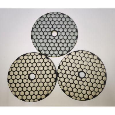 Qifeng 7 Steps 125mm/5&quot; Abrasive Diamond Dry Polishing Pads for Granite&Marble