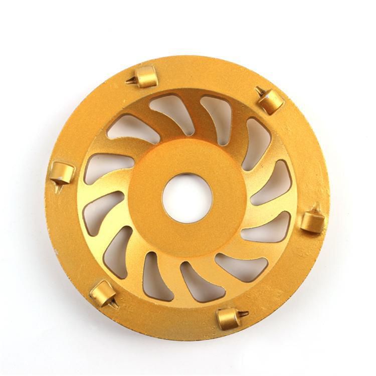 5 Inch Diamond Grinding Disc with Six Quarter Pcds PCD Grinding Pads Grinding Wheel for Epoxy Glue Coating Removal 3 Pieces